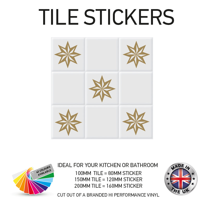 VTS01-75 Tile Stickers Vinyl Wall sTiles Decals Kitchen Home Decor 3 Sizes and Various Designs Available