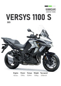 Kawasaki Versys 1100S 2025 Motorbike Poster Printed | Premium Waterproof & Tear Resistant Full Colour Posters