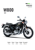 W800 (2025) Motorbike Poster Printed | Premium Waterproof & Tear Resistant Full Colour Posters