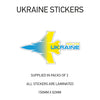 WAR07 Pray for Ukraine sticker 150mm x 82mm