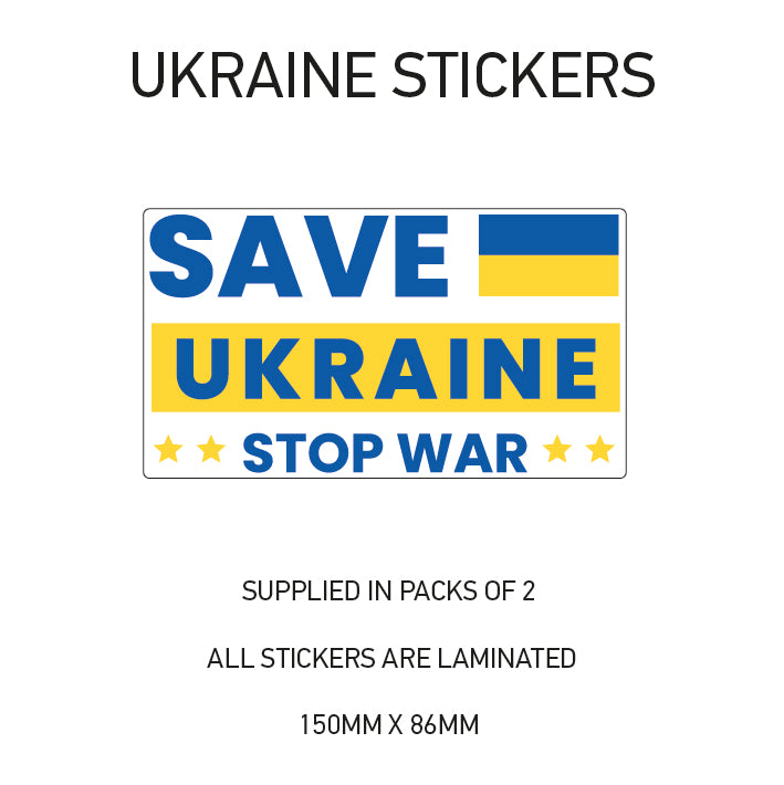 Ukraine War sticker 150mm Choice of 24 WAR01-24