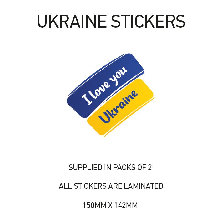 Ukraine War sticker 150mm Choice of 24 WAR01-24