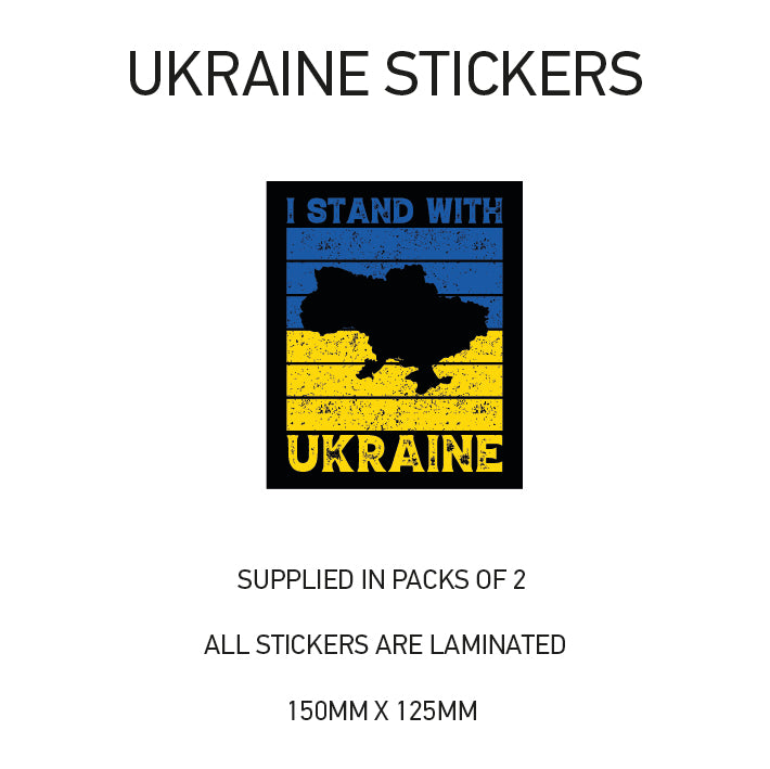 Ukraine War sticker 150mm Choice of 24 WAR01-24