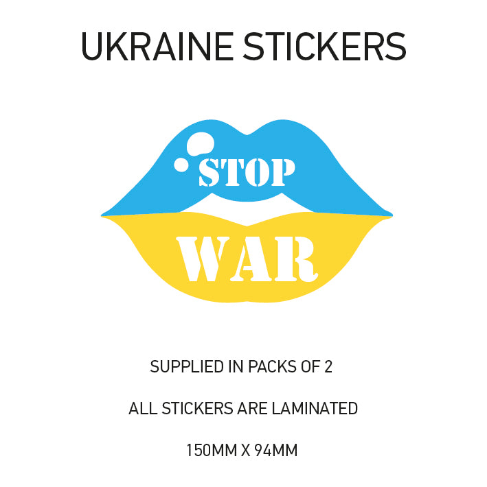 Ukraine War sticker 150mm Choice of 24 WAR01-24