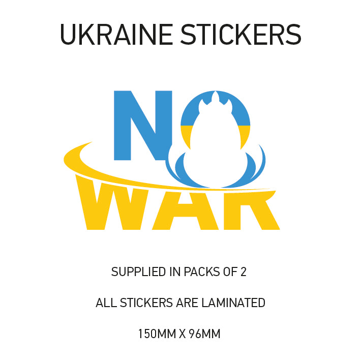 Ukraine War sticker 150mm Choice of 24 WAR01-24