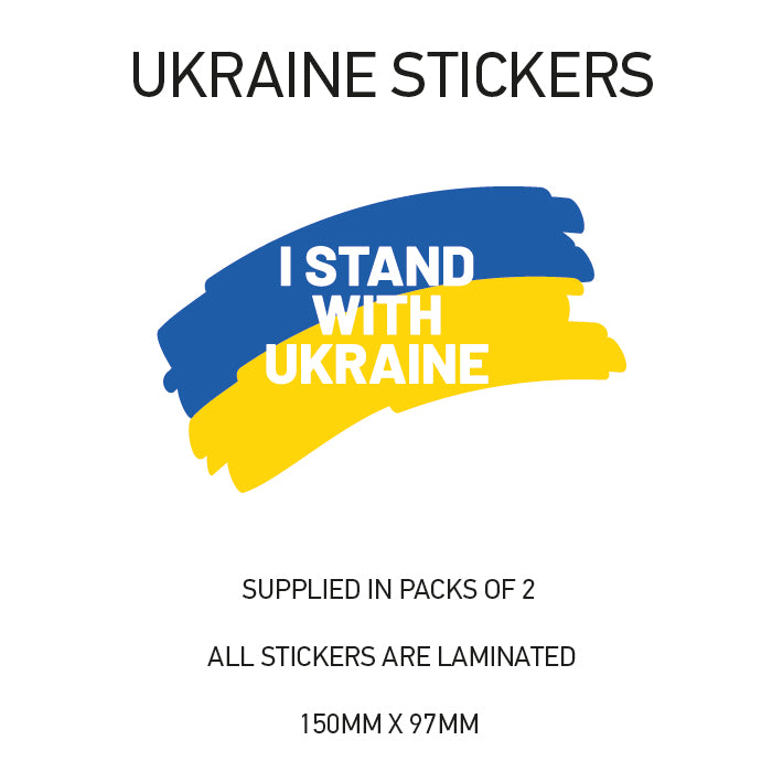 Ukraine War sticker 150mm Choice of 24 WAR01-24