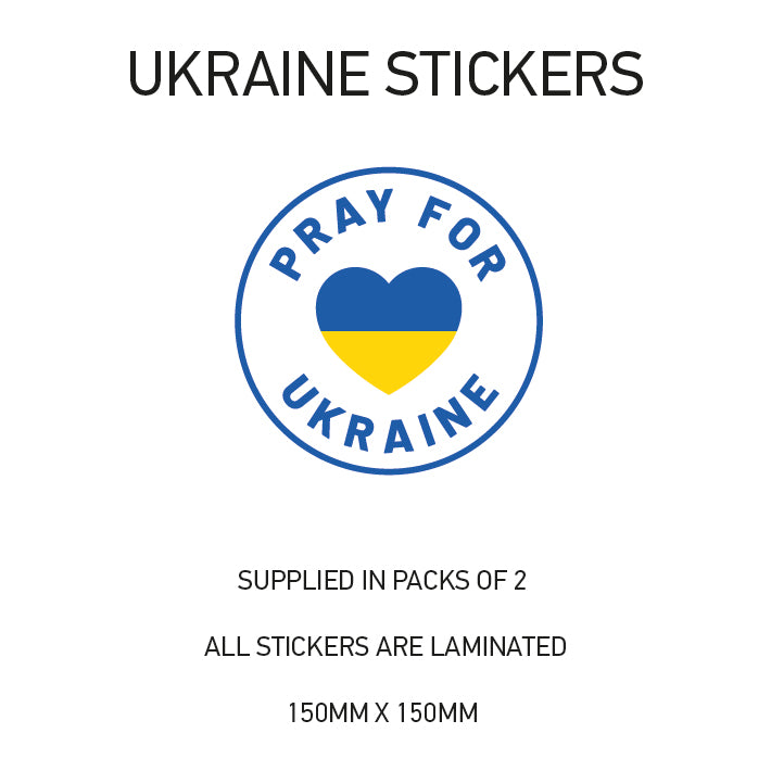 Ukraine War sticker 150mm Choice of 24 WAR01-24