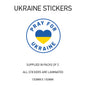 Ukraine War sticker 150mm Choice of 24 WAR01-24
