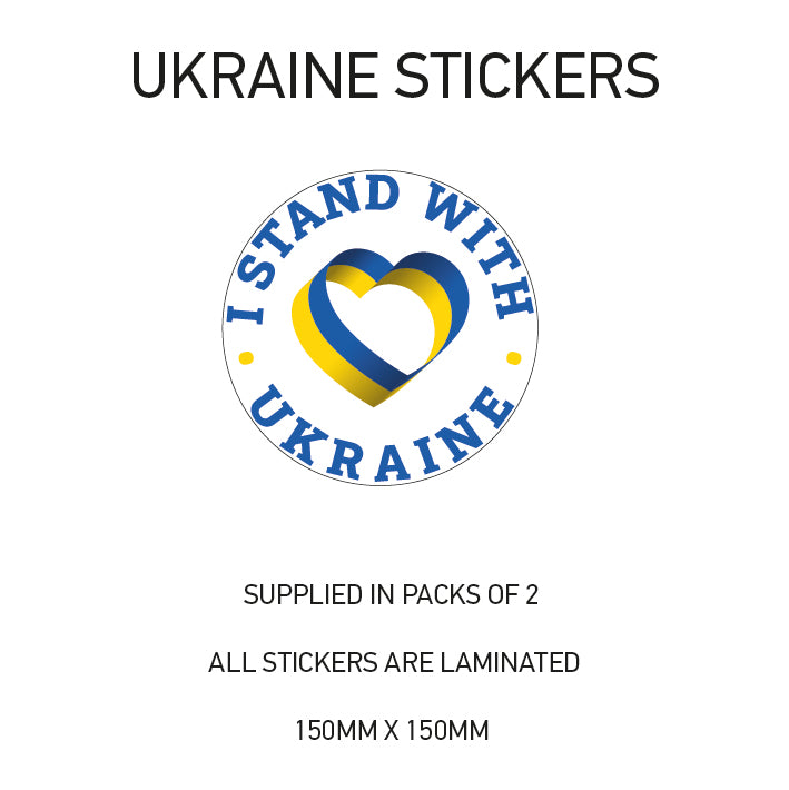 Ukraine War sticker 150mm Choice of 24 WAR01-24