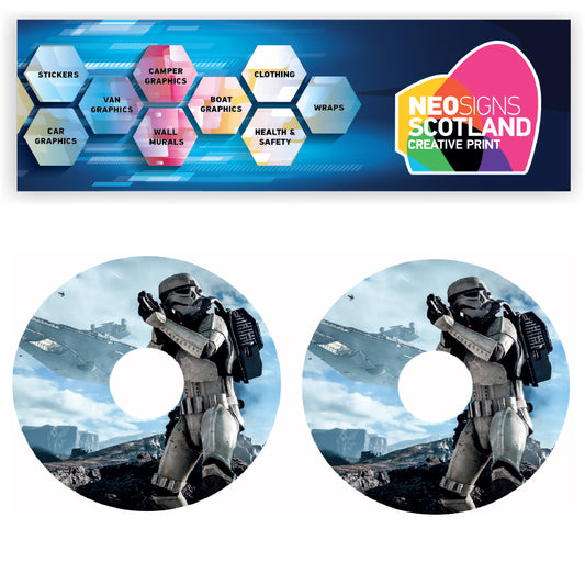 WCGW010 Storm Trooper 20 Inch Wheelchair Spoke Guard Sticker