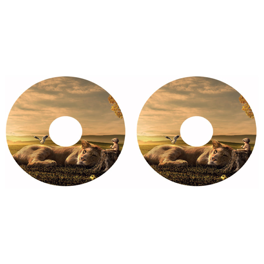 WCGW009 Lion 24 Inch Wheelchair Spoke Guard Sticker