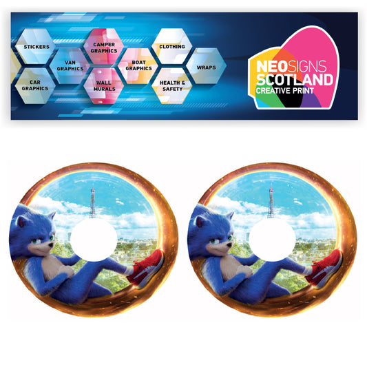 WCGW012 Sonic 20 Inch Wheelchair Spoke Guard Sticker