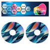 WCGW014 Colourful Pattern 20 Inch Wheelchair Spoke Guard Sticker