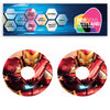 WCGW015 Iron Man 20 Inch Wheelchair Spoke Guard Sticker