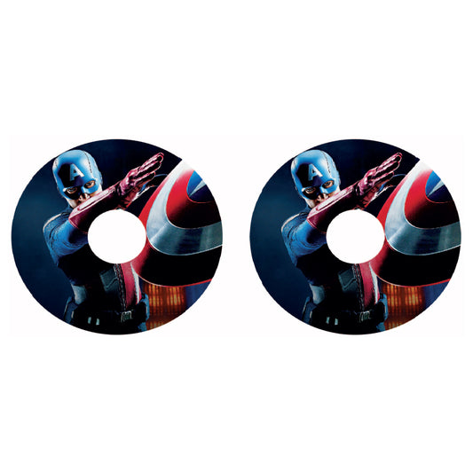 WCGW019 Captain America 24 Inch Wheelchair Spoke Guard Sticker