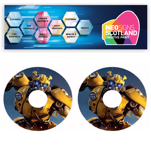WCGW021 Transformer Bumblebee 20 Inch Wheelchair Spoke Guard Sticker