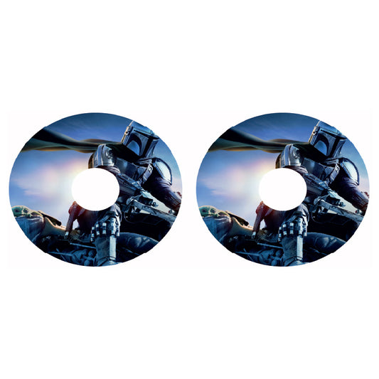 WCGW024 Mandalorian 24 Inch Wheelchair Spoke Guard Sticker