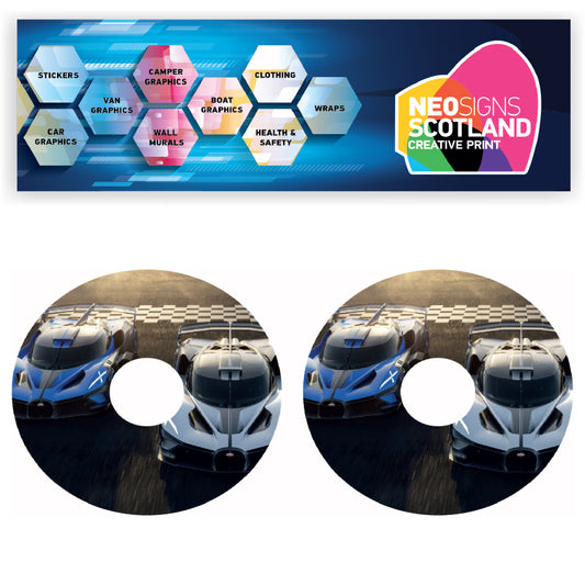 WCGW025 Super Cars 20 Inch Wheelchair Spoke Guard Sticker