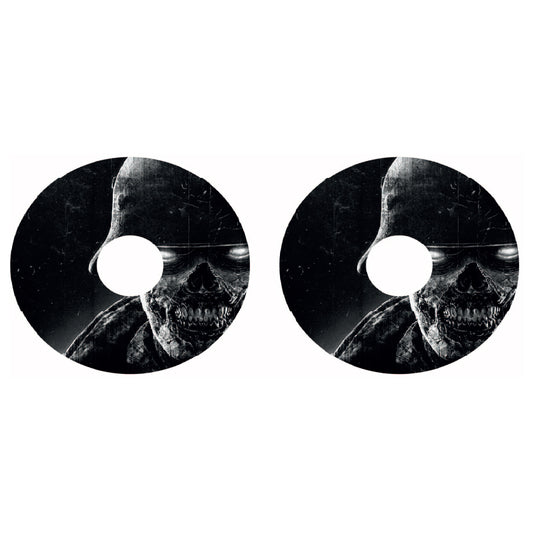 WCGW033 Skeleton Face 24 Inch Wheelchair Spoke Guard Sticker