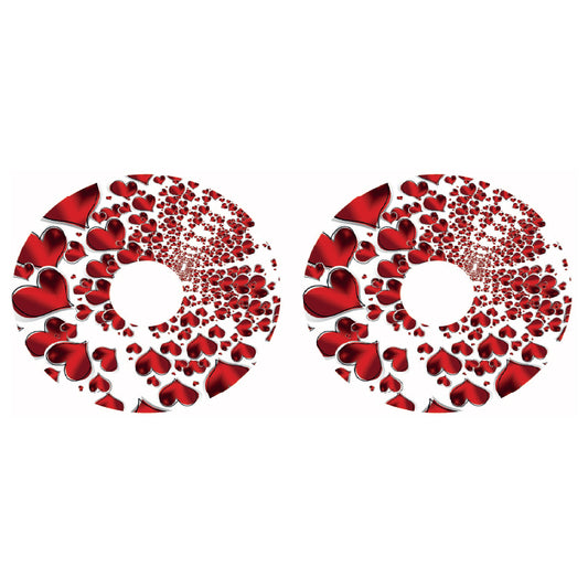 WCGW038 Love Hearts 24 Inch Wheelchair Spoke Guard Sticker