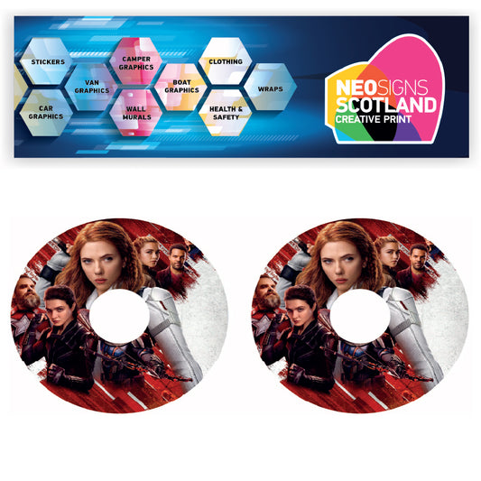 WCGW040 Fighter Women 22 Inch Wheelchair Spoke Guard Sticker