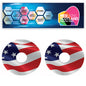 WCGW053 USA Flag 22 Inch Wheelchair Spoke Guard Sticker