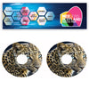 WCGW058 Leopard 20 Inch Wheelchair Spoke Guard Sticker