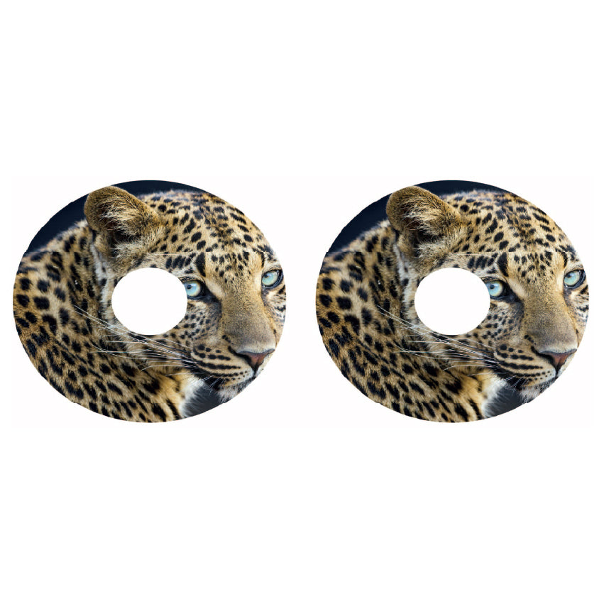 WCGW058 Leopard 24 Inch Wheelchair Spoke Guard Sticker