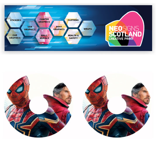WCGW073 Spiderman 22 Inch Wheelchair Spoke Guard Sticker