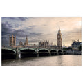 WG002 London Bridge & Big Ben Clock Tower Wall Sticker Viny Available in 3 Sizes