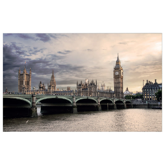 WG002 London Bridge Big Ben Printed Wall Sticker Vinyl Various Sizes