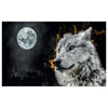 WG003 Wolf Printed Wall Sticker Vinyl Various Sizes
