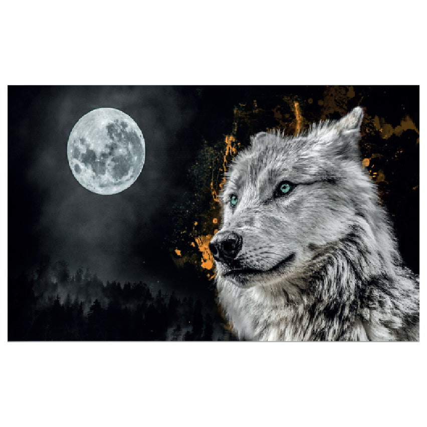 WG003 Wolf Printed Wall Sticker Vinyl Various Sizes