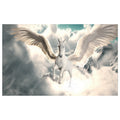 WG007 Majestic Pegasus Flying Horse In The Clouds Wall Sticker Vinyl Available in 3 Sizes