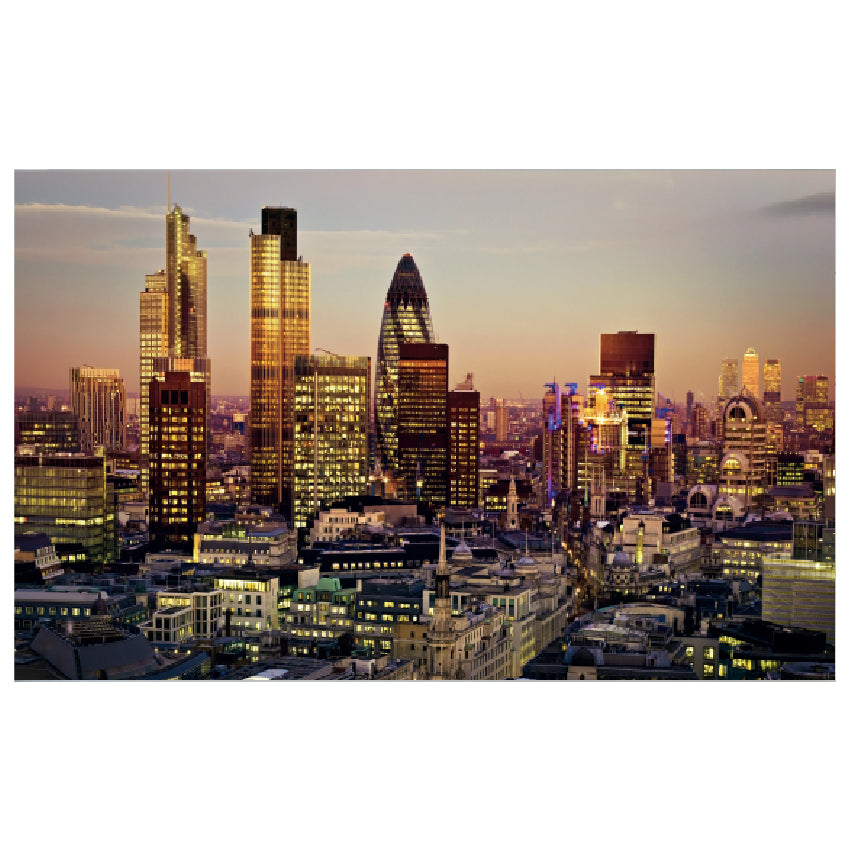 WG012 City Of London At Night Wall Sticker Vinyl Available in 3 Sizes