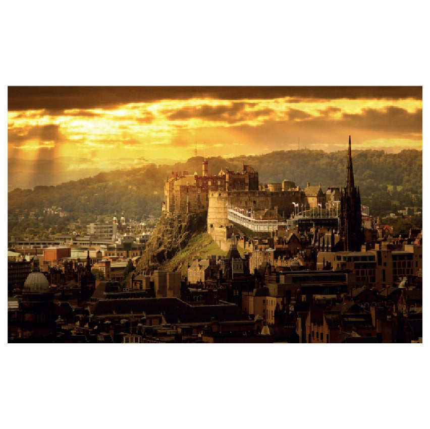 WG013 Edinburgh Castle  Printed Wall Sticker Vinyl Various Sizes