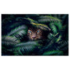 WG038 Tiger Face Printed Wall Sticker Vinyl Various Sizes