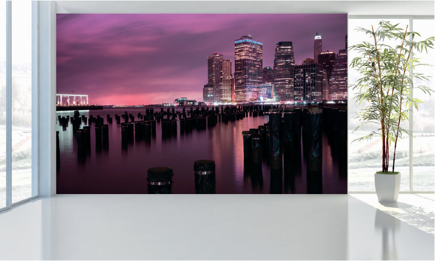 WM001 Manhattan Bridge Wall Murals WallPaper Print Decal sticker