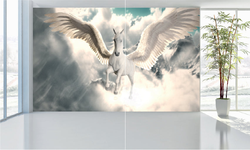WM007 Magical Horses Wall Murals WallPaper Print Decal sticker