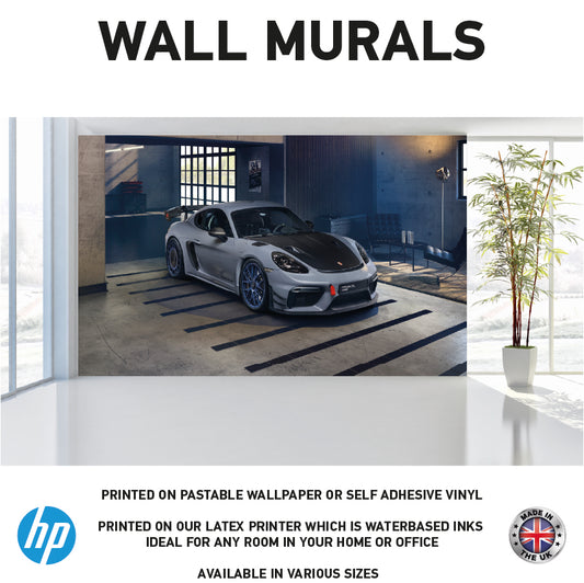 WM0078 Grey Supercar Vehicle Wall Murals WallPaper Print Decal sticker