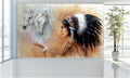 WM008 Indian Women and Horse Wall Murals WallPaper Print Decal sticker