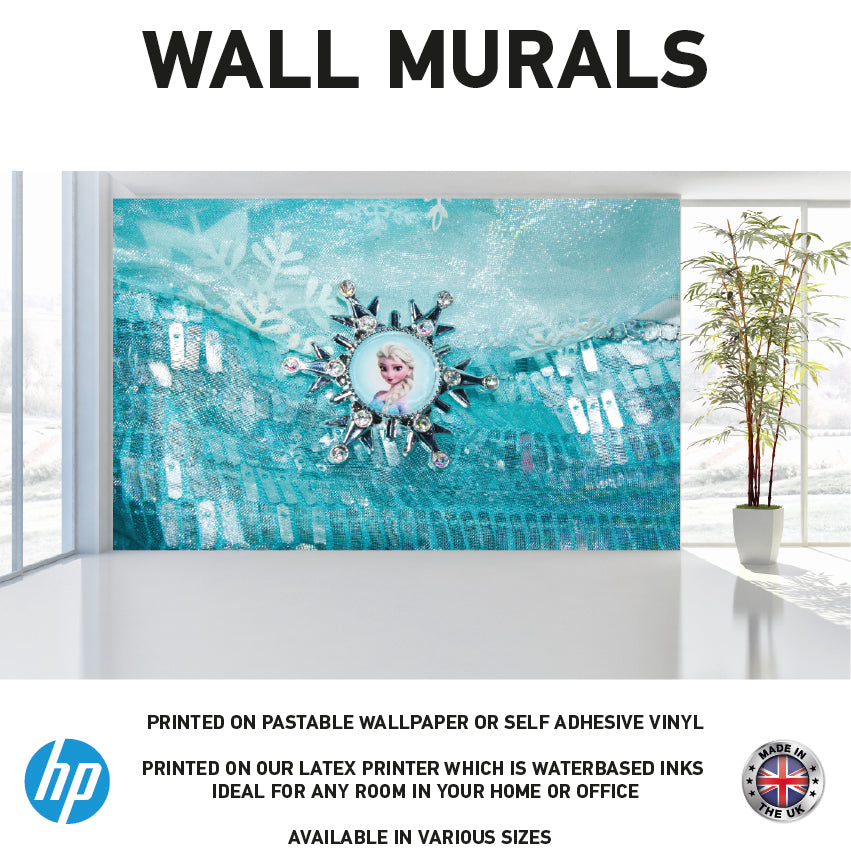 WM0081 Snow Queen Girl Wall Murals WallPaper Print Decal sticker