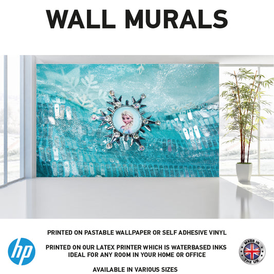 WM0081 Snow Queen Girl Wall Murals WallPaper Print Decal sticker