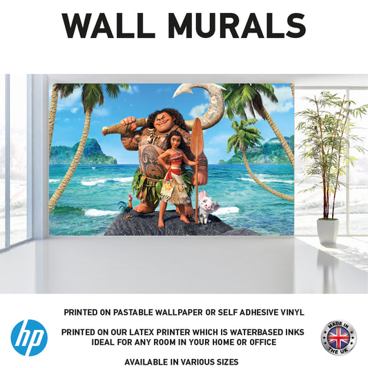 WM0084 Cartoon Character Ocean Girl Wall Murals WallPaper Print Decal sticker