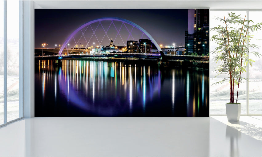 WM009 Glasgow Arch Bridge Wall Murals WallPaper Print Decal sticker