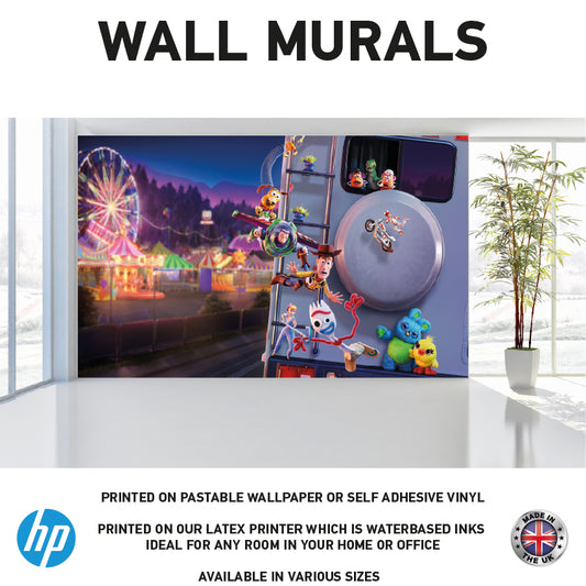 WM0096 Toy Characters Cartoon Story Wall Murals WallPaper Print Decal sticker