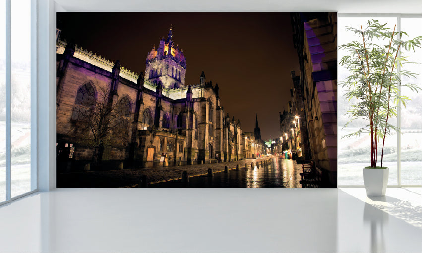 WM014 Royal Mile Edinburgh Wall Murals WallPaper Print Decal sticker