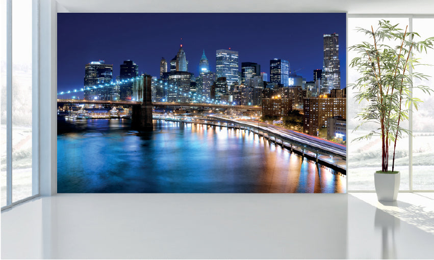 WM015 Brooklyn Bridge Wall Murals WallPaper Print Decal sticker