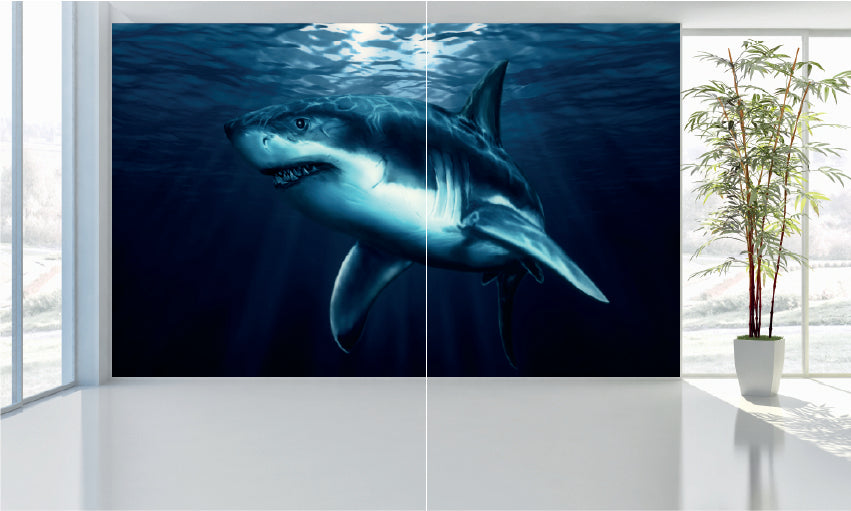WM022 Shark Wall Murals WallPaper Print Decal sticker