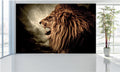 WM025 Lion King Of the Jungle Wall Murals WallPaper Print Decal sticker